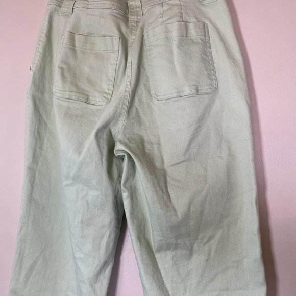 a new day Mint Green Straight Crop Canvas Pants - Picture 5 of 6